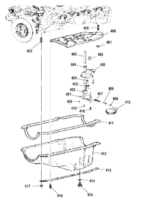 Engine Service Parts - Oil Pan Diagram and Parts List for 076168-00  Briggs and Stratton Generator